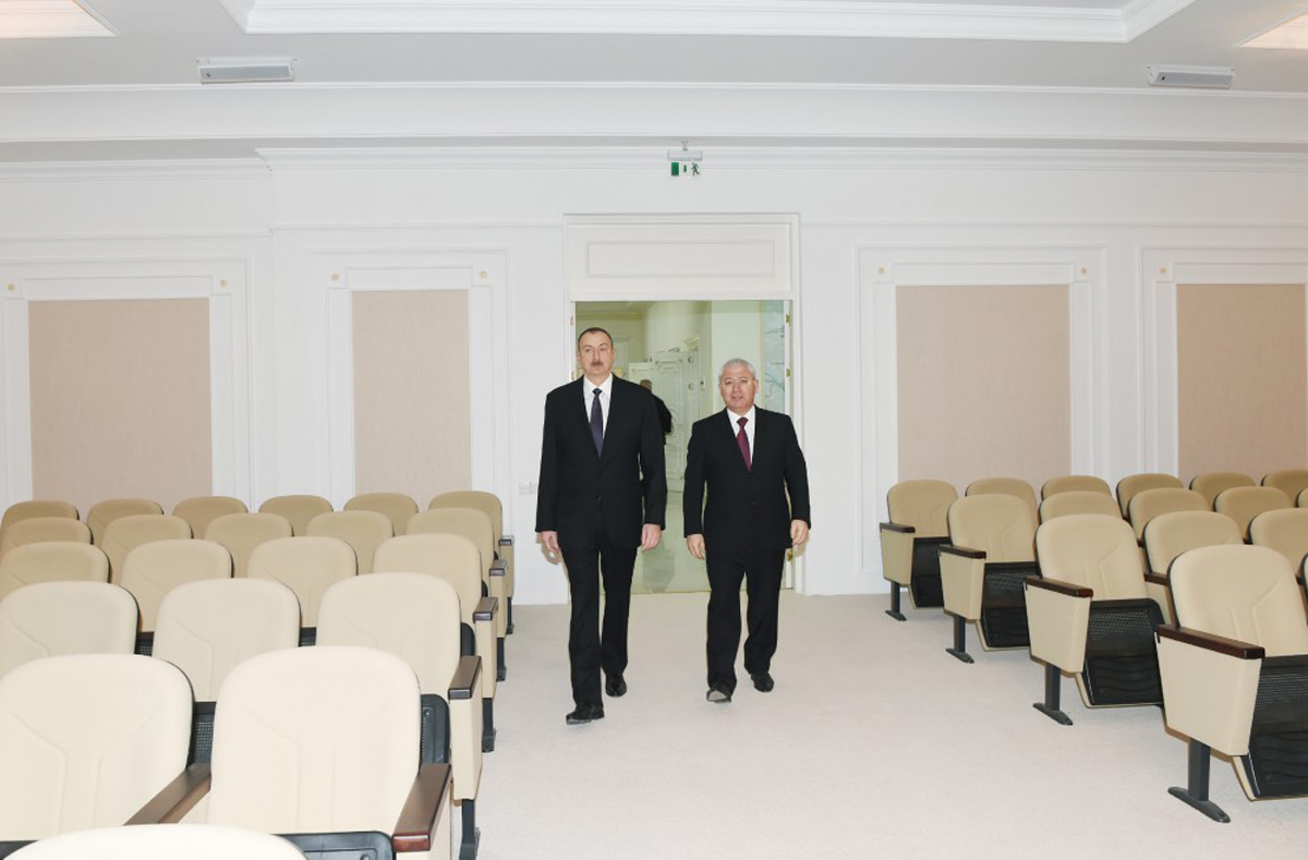 President Aliyev attends opening of “Veterinary town”