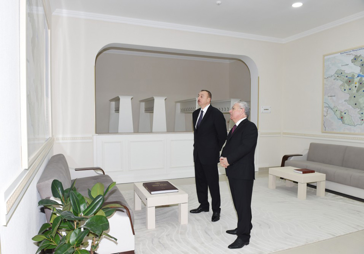 President Aliyev attends opening of “Veterinary town”
