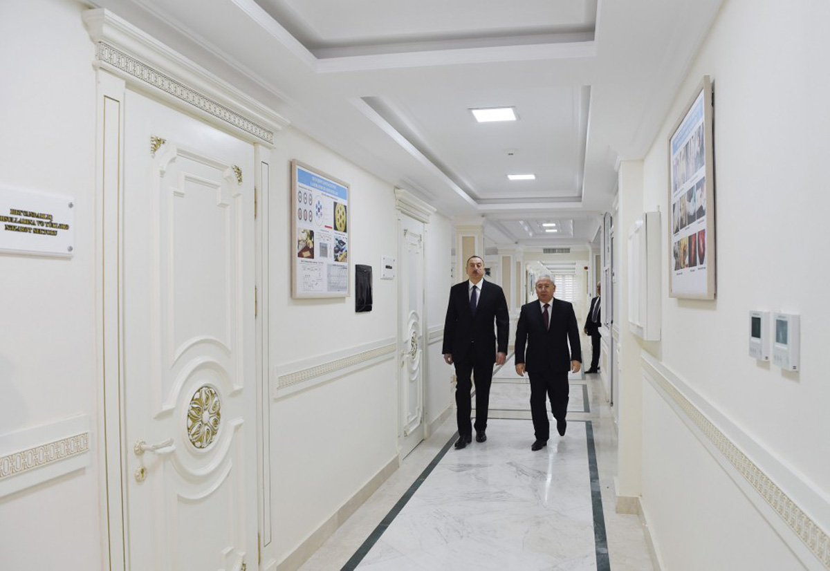 President Aliyev attends opening of “Veterinary town”