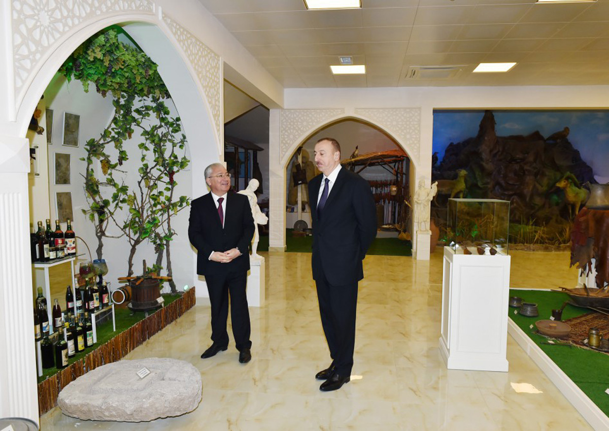 President Aliyev attends opening of “Veterinary town”