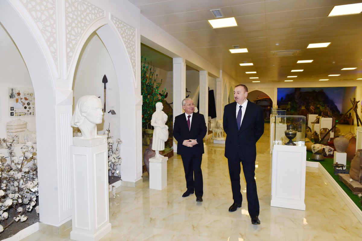 President Aliyev attends opening of “Veterinary town”
