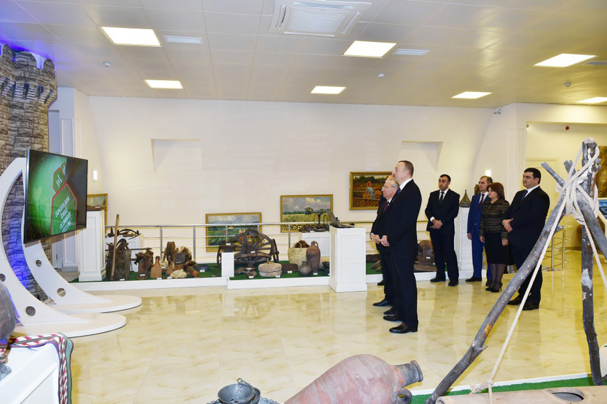 President Aliyev attends opening of “Veterinary town”