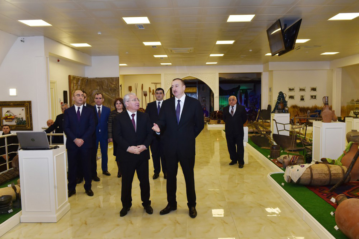 President Aliyev attends opening of “Veterinary town”