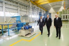 President Aliyev attends opening of large-size transformer plant, lays foundation stone for new enterprise (PHOTO)
