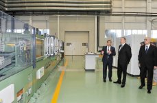 President Aliyev attends opening of large-size transformer plant, lays foundation stone for new enterprise (PHOTO)