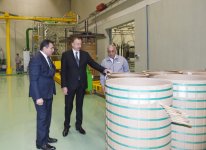 President Aliyev attends opening of large-size transformer plant, lays foundation stone for new enterprise (PHOTO)