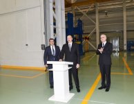 President Aliyev attends opening of large-size transformer plant, lays foundation stone for new enterprise (PHOTO)