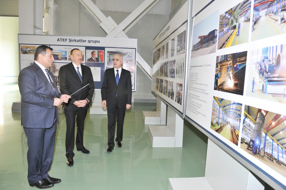 President Aliyev attends opening of large-size transformer plant, lays foundation stone for new enterprise (PHOTO)