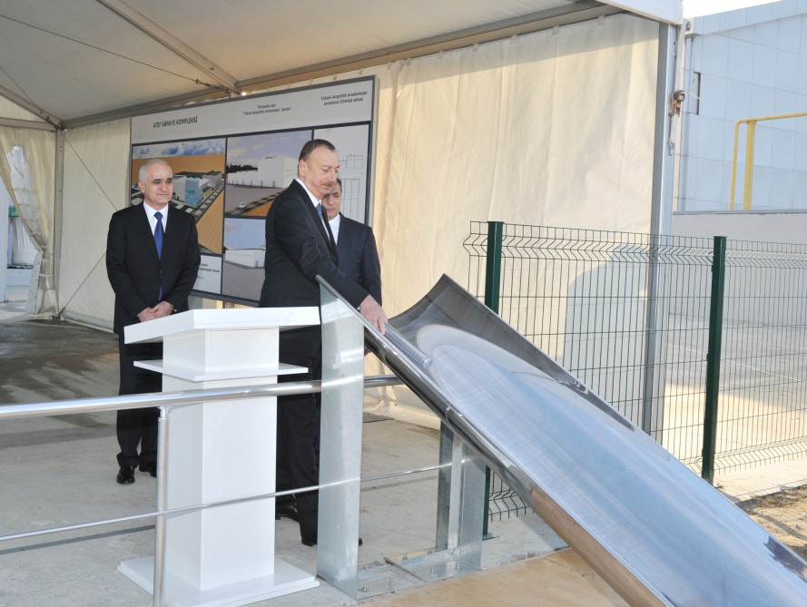 President Aliyev attends opening of large-size transformer plant, lays foundation stone for new enterprise (PHOTO)