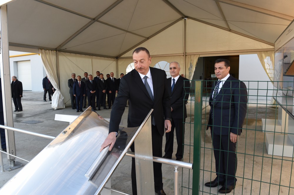 President Aliyev attends opening of large-size transformer plant, lays foundation stone for new enterprise (PHOTO)