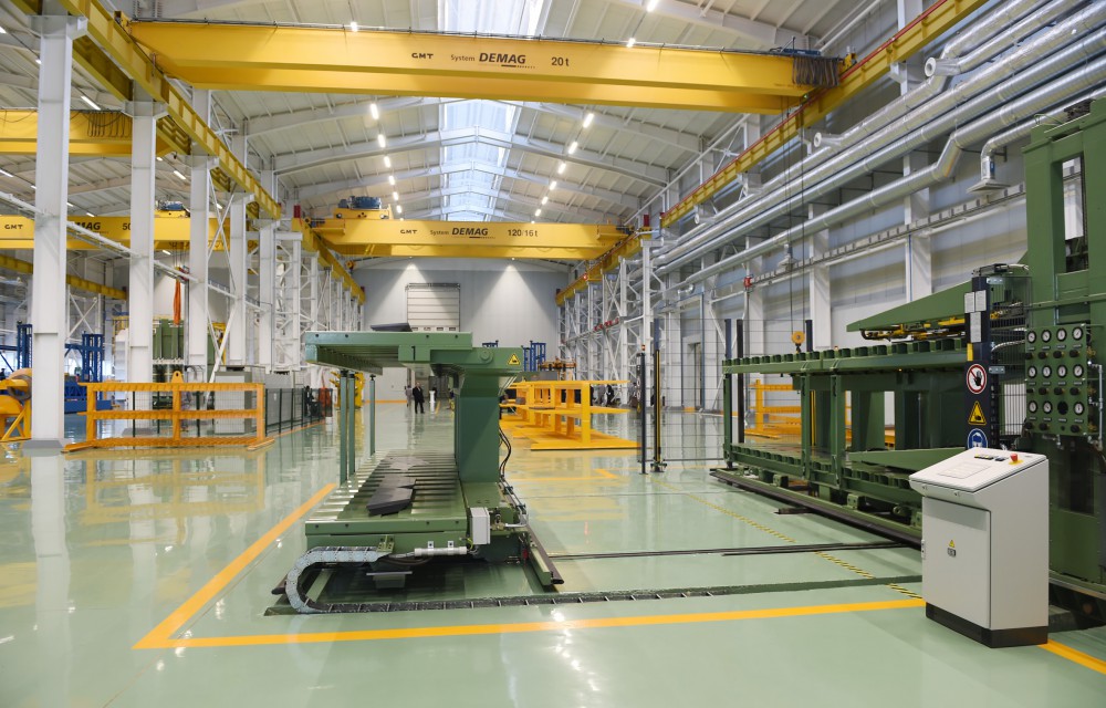 President Aliyev attends opening of large-size transformer plant, lays foundation stone for new enterprise (PHOTO)