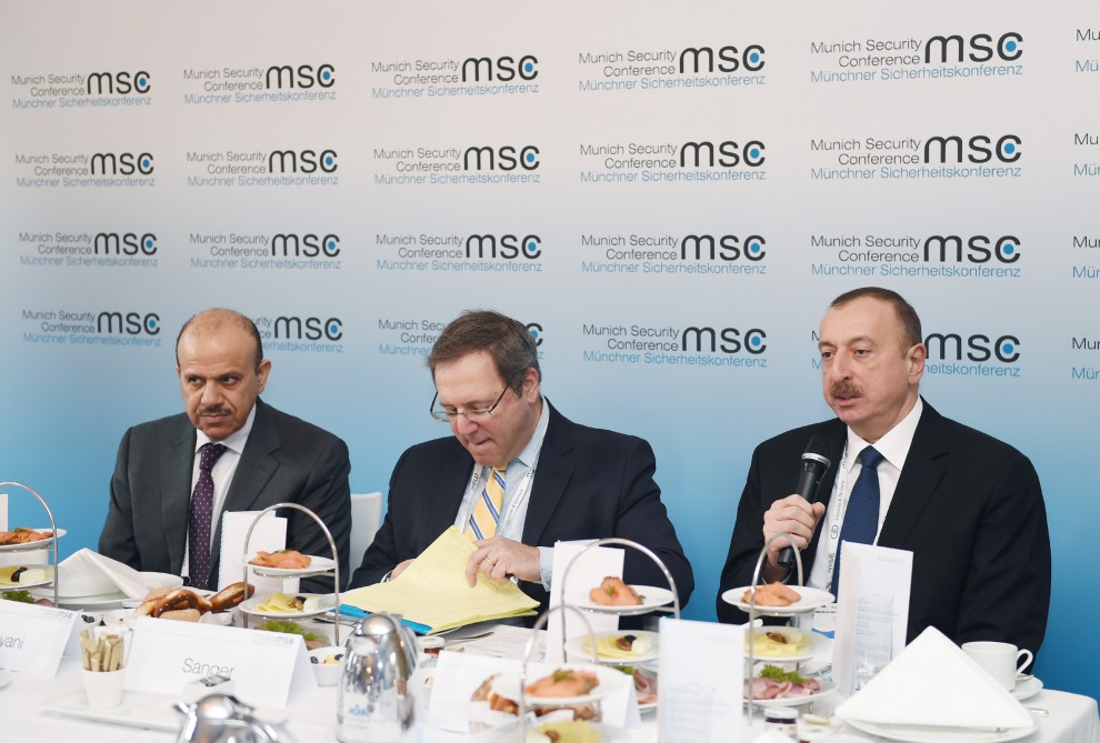 President Aliyev attends Energy Security Roundtable as part of Munich Security Conference