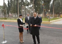 President Ilham Aliyev attends the opening of Youth House in Qovlar, Tovuz