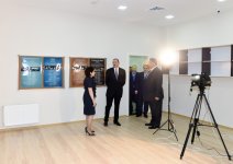 President Ilham Aliyev attends the opening of Youth House in Qovlar, Tovuz
