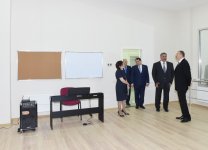 President Ilham Aliyev attends the opening of Youth House in Qovlar, Tovuz