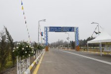 President Aliyev attends opening of highway after reconstruction