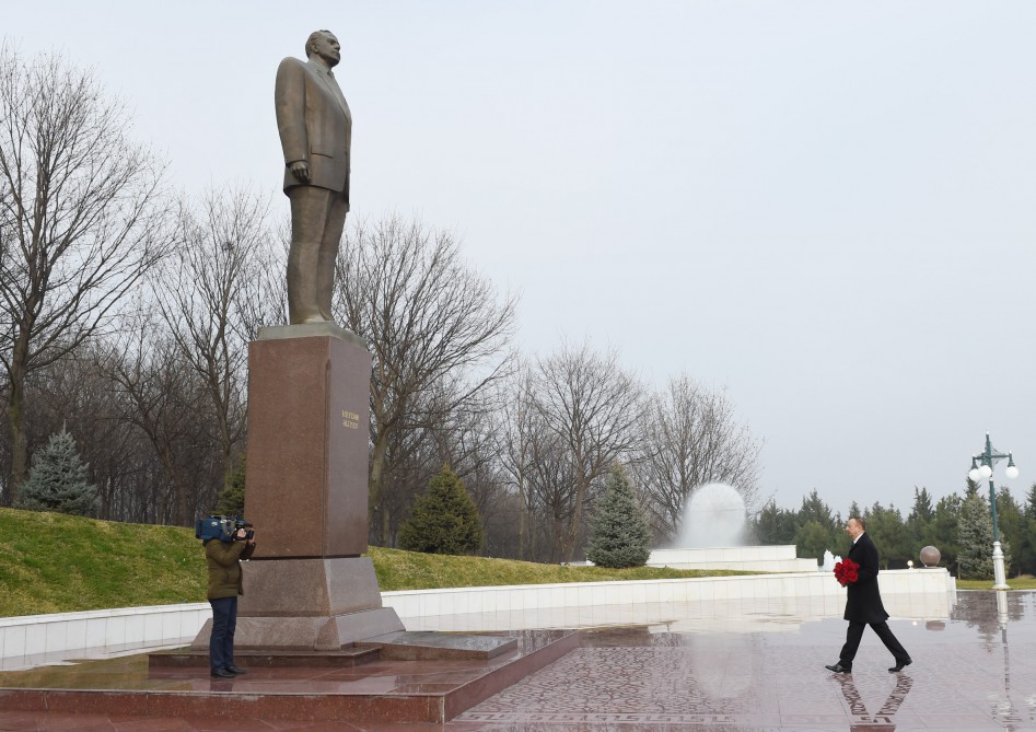 President Aliyev arrives in Azerbaijan’s Tovuz district