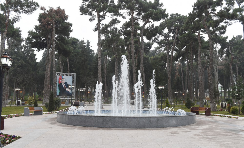 President Ilham Aliyev attends the opening of Youth House in Qovlar, Tovuz