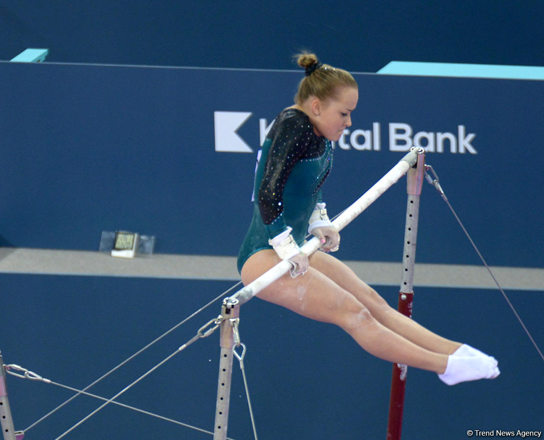 Azerbaijani gymnasts perform at FIG World Challenge Cup (PHOTO)