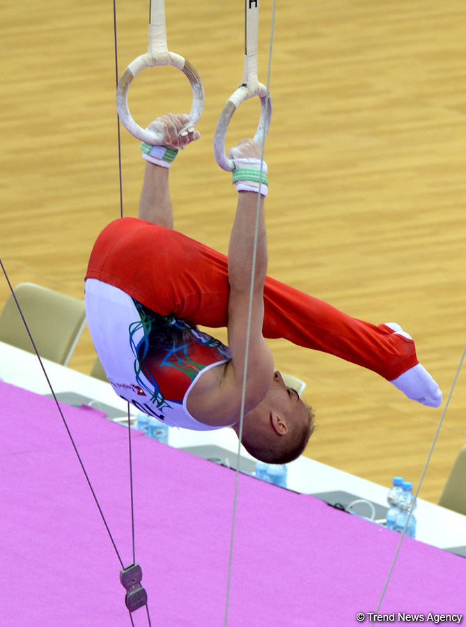 Azerbaijani gymnasts perform at FIG World Challenge Cup (PHOTO)