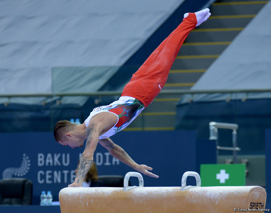 Azerbaijani gymnasts perform at FIG World Challenge Cup (PHOTO)