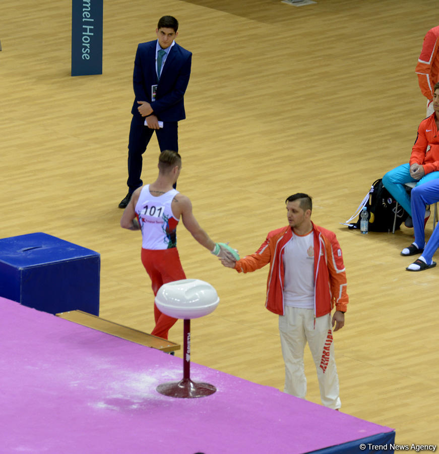 Azerbaijani gymnasts perform at FIG World Challenge Cup (PHOTO)