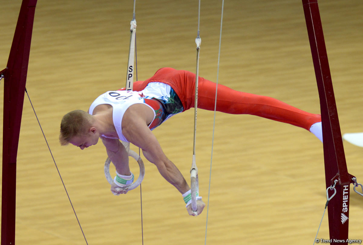 Azerbaijani gymnasts perform at FIG World Challenge Cup (PHOTO)