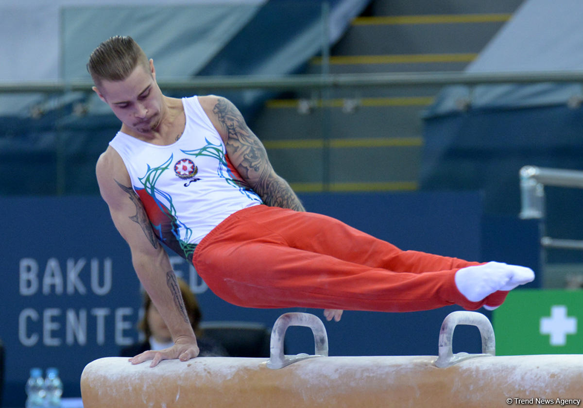 Azerbaijani gymnasts perform at FIG World Challenge Cup (PHOTO)