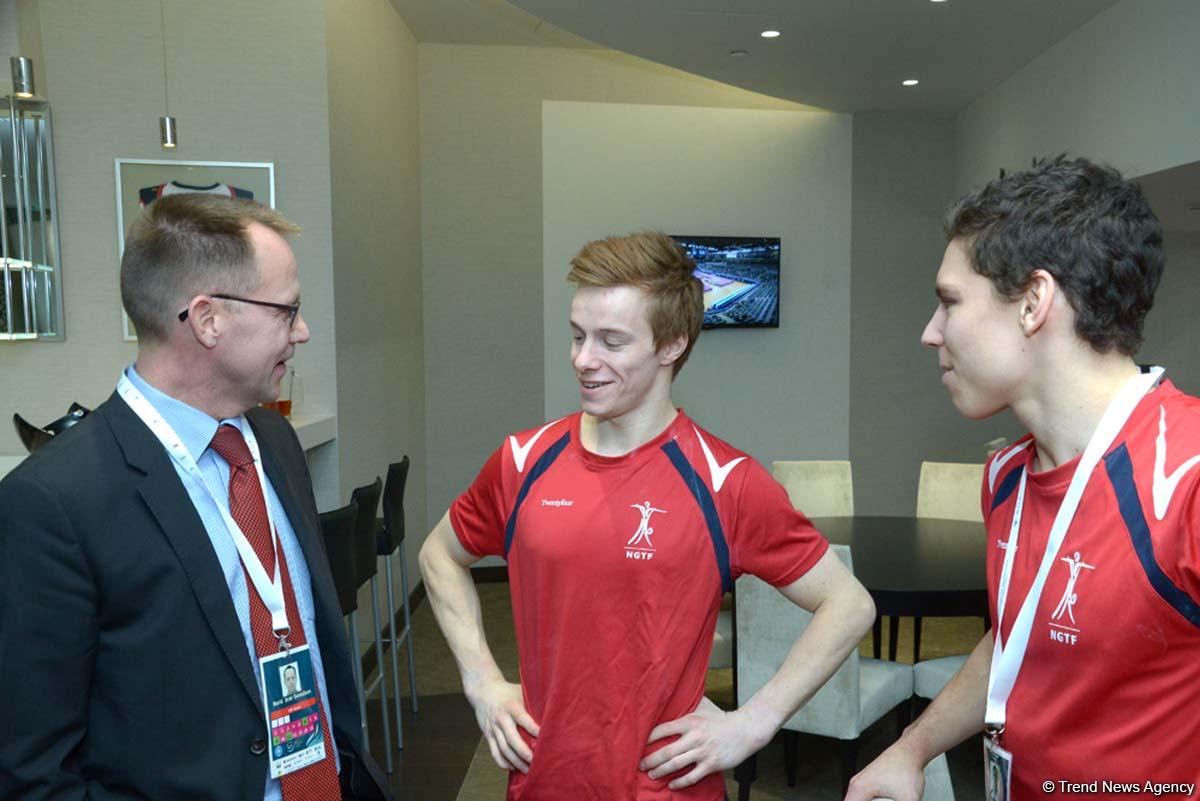 Norwegian athletes impressed by organizing of FIG World Challenge Cup in Baku