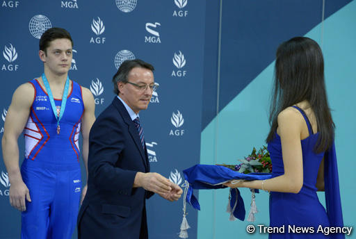 Award ceremony held for second finals winners of FIG World Challenge Cup in Baku (PHOTO)