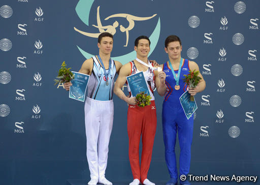 Award ceremony held for second finals winners of FIG World Challenge Cup in Baku (PHOTO)
