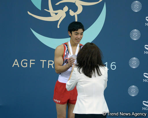 Award ceremony held for second finals winners of FIG World Challenge Cup in Baku (PHOTO)