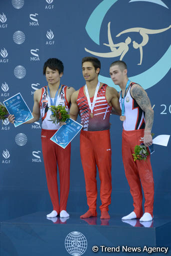 Award ceremony held for first winners of FIG World Challenge Cup in Baku