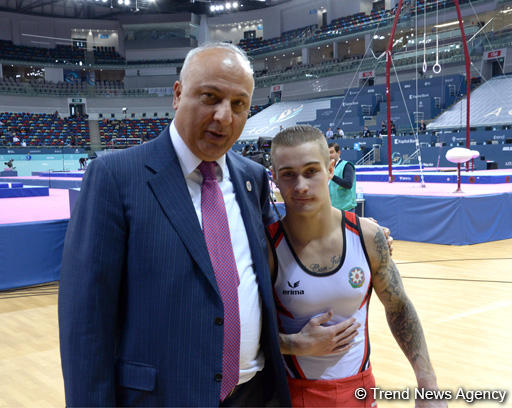 Award ceremony held for first winners of FIG World Challenge Cup in Baku