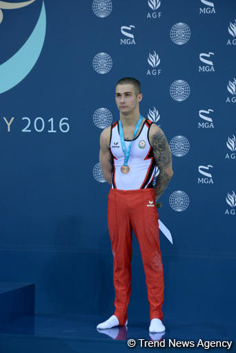 Award ceremony held for first winners of FIG World Challenge Cup in Baku