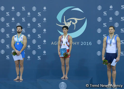 Award ceremony held for first winners of FIG World Challenge Cup in Baku