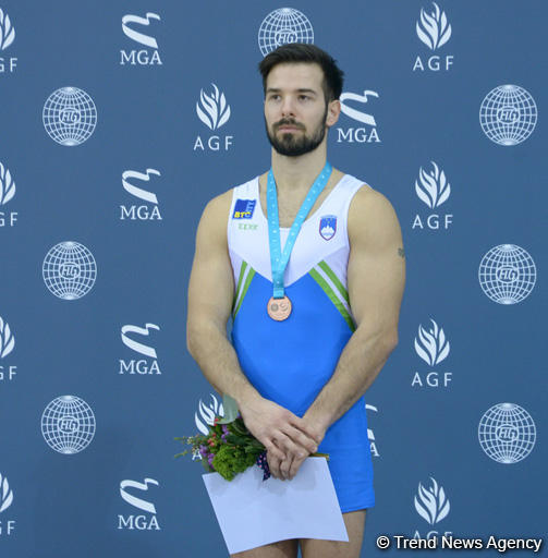 Award ceremony held for first winners of FIG World Challenge Cup in Baku