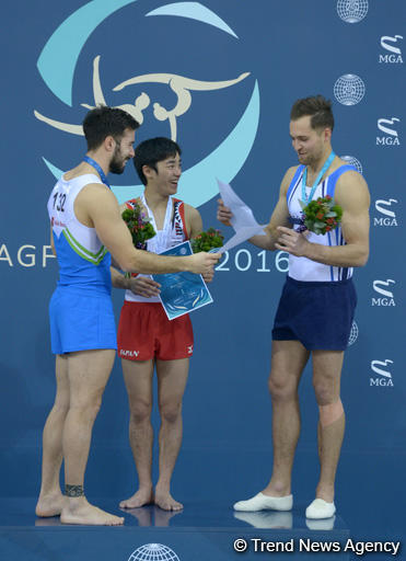 Award ceremony held for first winners of FIG World Challenge Cup in Baku