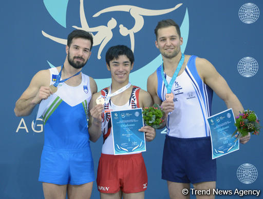 Award ceremony held for first winners of FIG World Challenge Cup in Baku