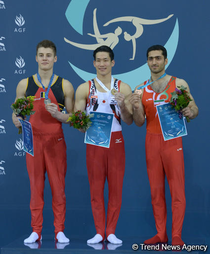 Award ceremony held for first winners of FIG World Challenge Cup in Baku