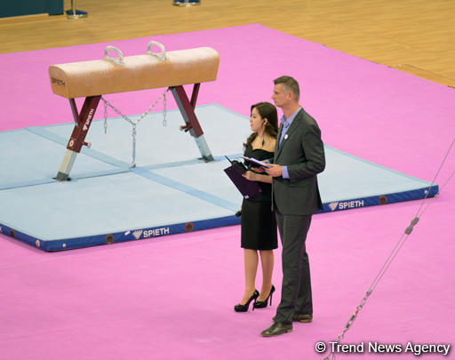 Last day of FIG Artistic Gymnastics World Challenge Cup starts in Baku