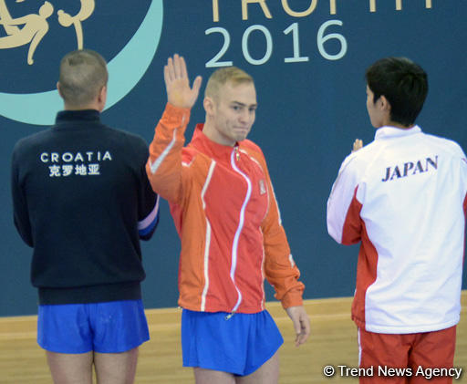Last day of FIG Artistic Gymnastics World Challenge Cup starts in Baku