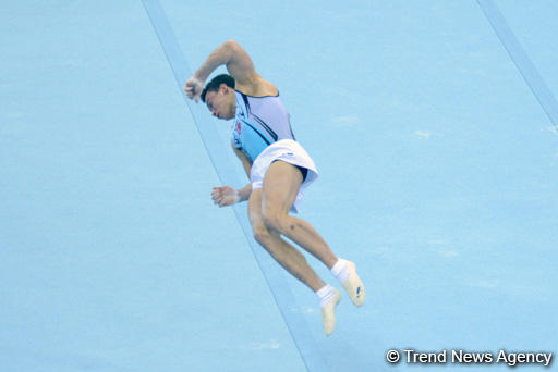 Last day of FIG Artistic Gymnastics World Challenge Cup starts in Baku