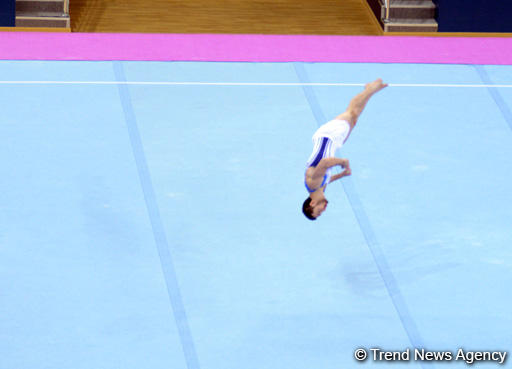 Last day of FIG Artistic Gymnastics World Challenge Cup starts in Baku