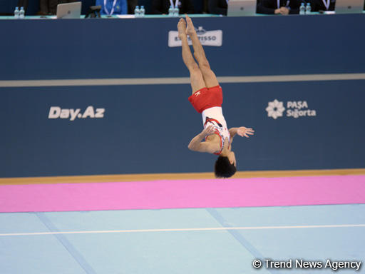 Last day of FIG Artistic Gymnastics World Challenge Cup starts in Baku