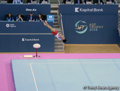 Last day of FIG Artistic Gymnastics World Challenge Cup starts in Baku