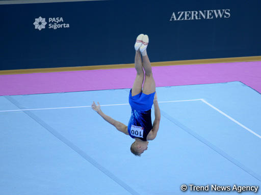 Last day of FIG Artistic Gymnastics World Challenge Cup starts in Baku