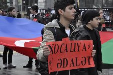 Azerbaijani public commemorates Khojaly genocide victims (PHOTO)
