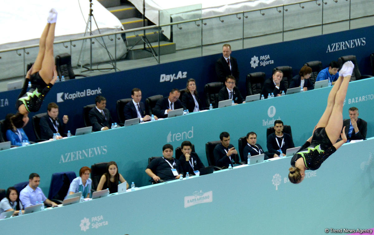 Azerbaijani female gymnasts reach finals of FIG World Cup synchronized events