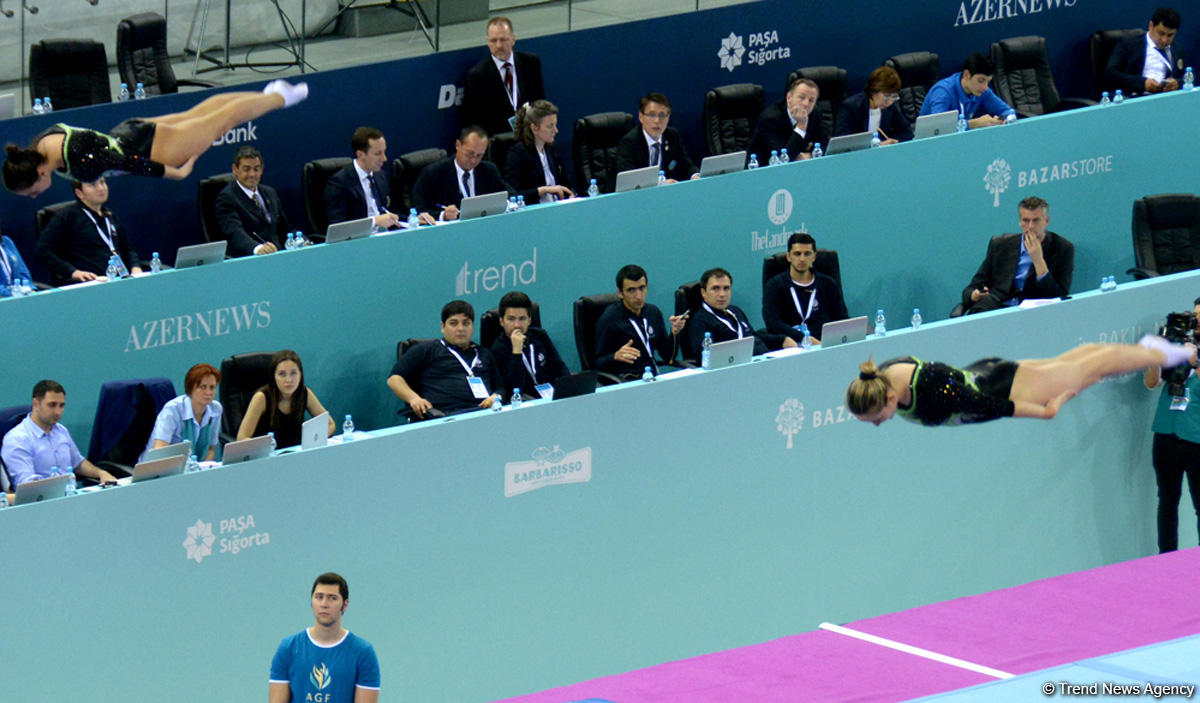 Azerbaijani female gymnasts reach finals of FIG World Cup synchronized events